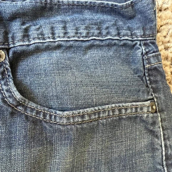 Levi's 514 Jeans Men's 34x34 Blue Denim Slim Straight Cotton Stretch Mid Rise - Picture 4 of 13